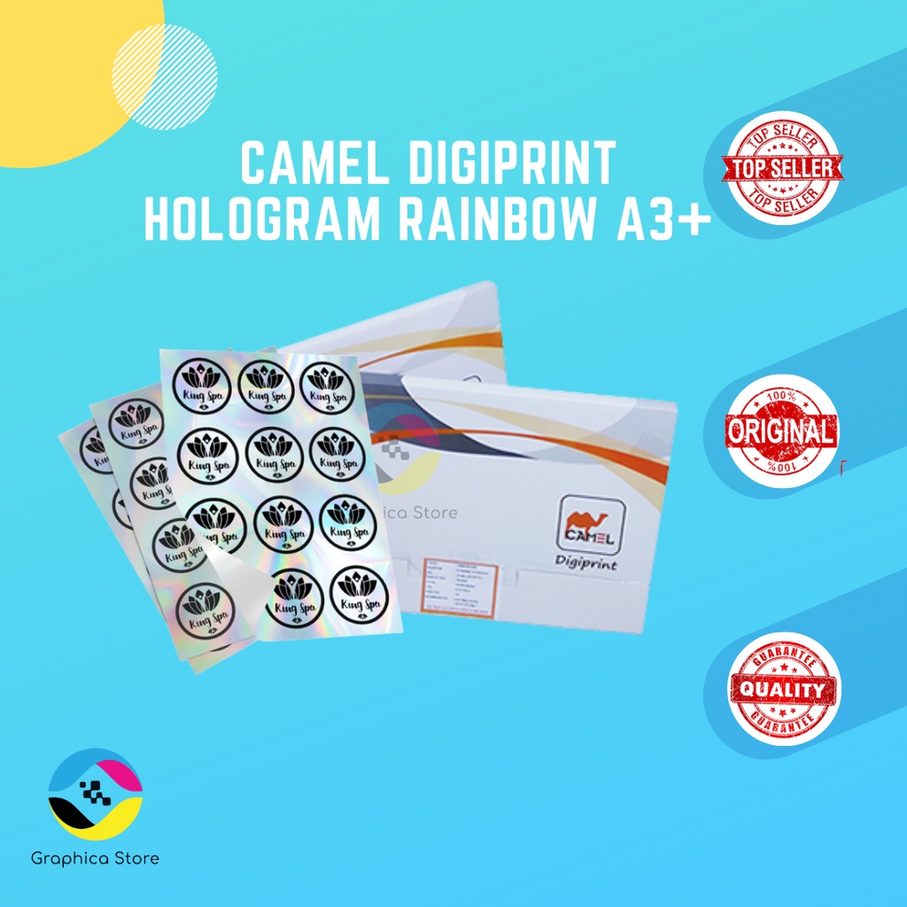 

HJK CAMEL - Sticker Hologram Rainbow/Glitter A3