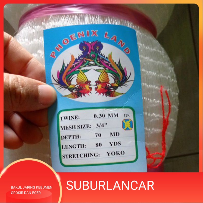 jaring ikan kecil jaring bahan jala lempar 0.30 3/4 inchi 70md/80yds yoko pukat ikan jaring ikan sen