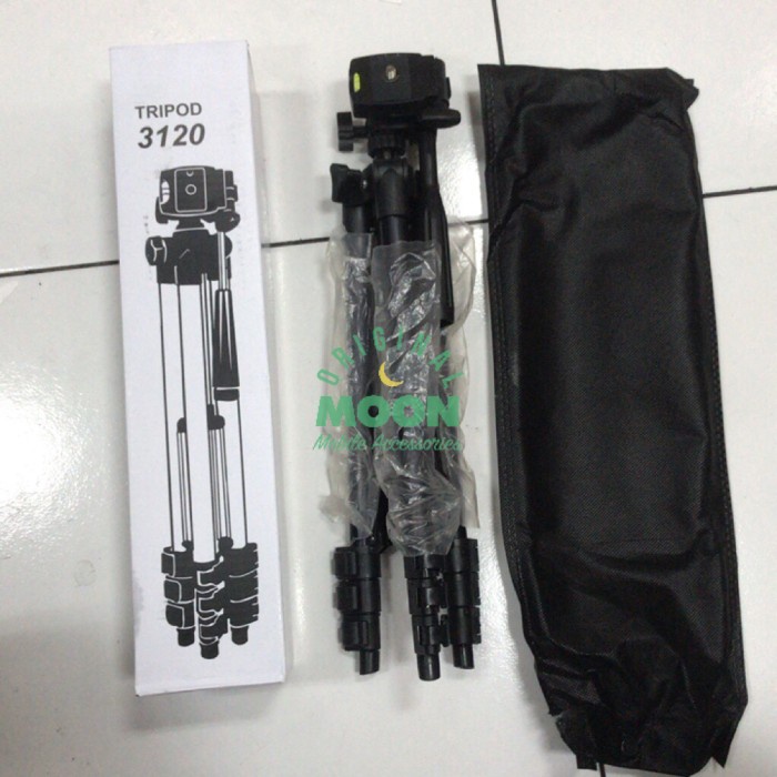 tripod black wt3120 buat camdig, handycam , dslr dan hp holder u