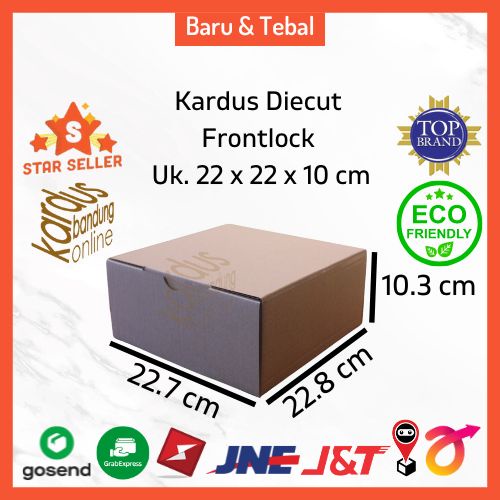 

Kardus Box Kotak Dus Hampers Diecut Polos Uk 22x22x10 cm B/Flute Tebal 3 mm
