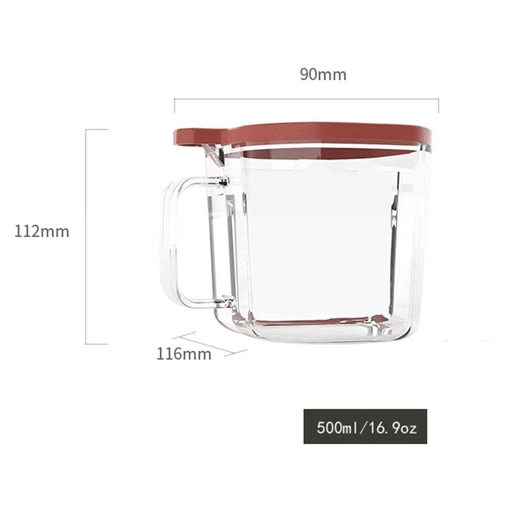 500ml Plastic Split Grid Sugar Bowl, Mangkok Gula Split Grid 500ml Plastik, Cruet Pot Kotak Bumbu Split Grid Transparan Rumah