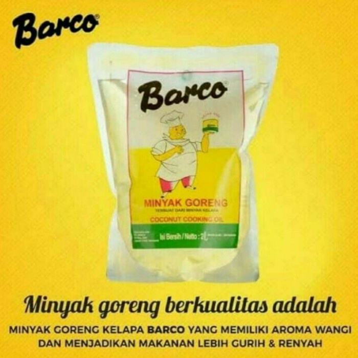 

✨Ready Stok✨ - Minyak Goreng Barco 2 liter- 1.2.23