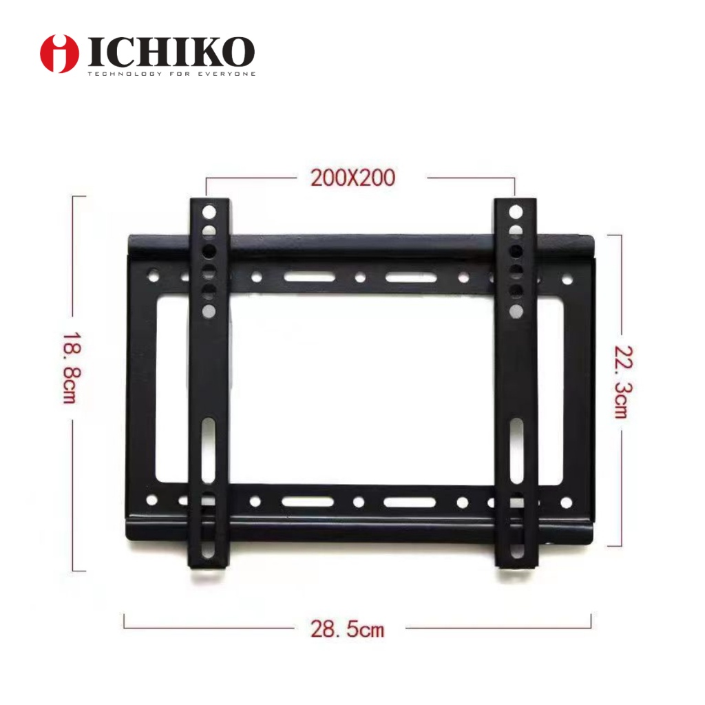 Bracket Ichiko TV Dudukan LCD LED TV Bracket TV LED Yang Dapat Disesuaikan [15 inch - 85 inch]