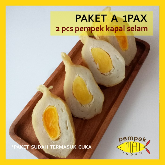 

✨Ready Stok✨ - PEMPEK EMAK INDAH - PEMPEK MPENAK PALEMBANG ASLI - Paket Pempek 1 Pax - A-KapalSelam