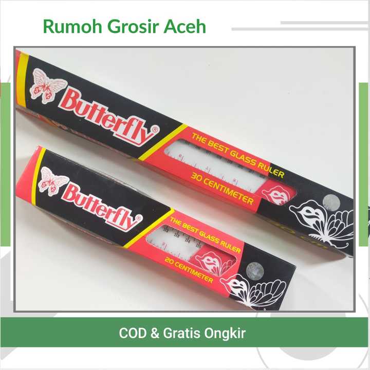 

{ACEH} Penggaris Butterfly 20 CM & 30 CM