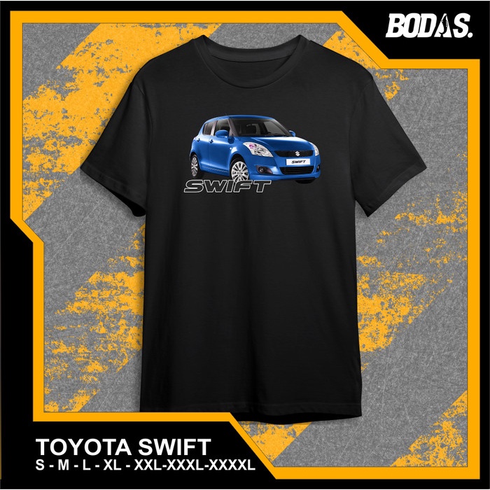 KAOS HITAM DISTRO OTOMOTIF MOBIL SUZUKI SWIFT