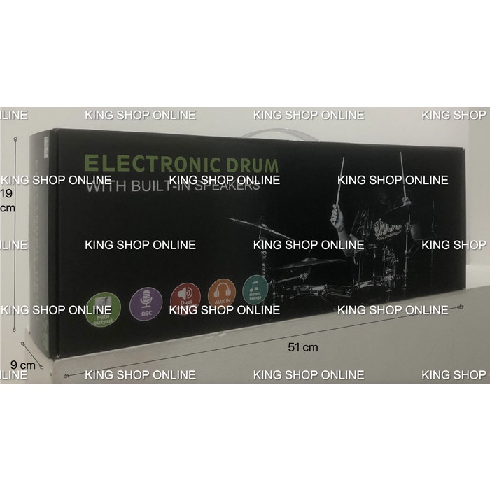 ✨READY✨ -Portable Roll Up Drum Pad Set Kit MD760 Built-in Speaker Support MIDI