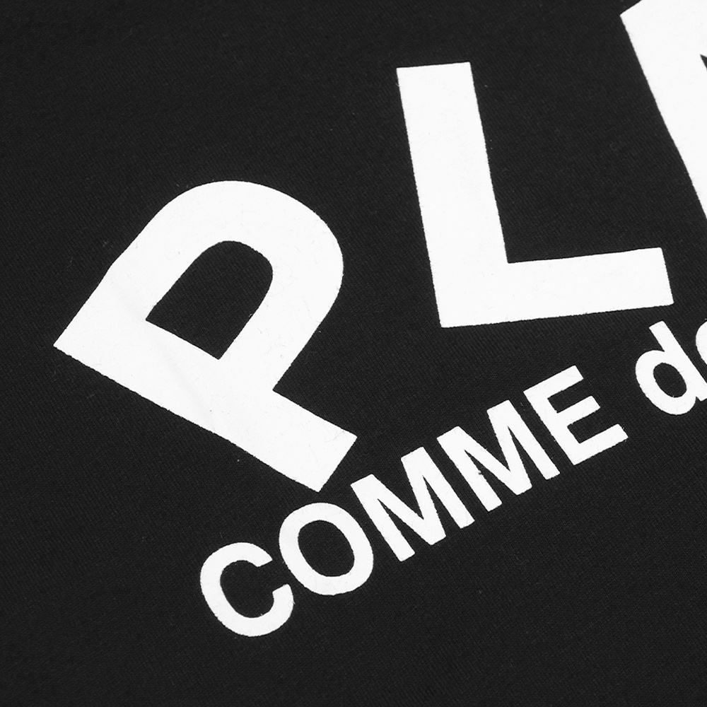 CDG Play Horizontal Play Text T-Shirt