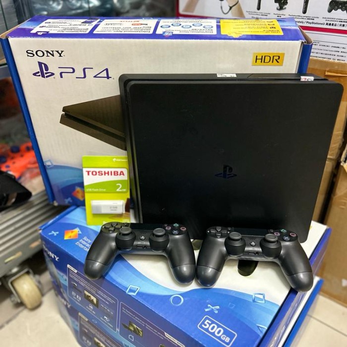 Mesin PS4 slim HEN seri 22 include 2 stik