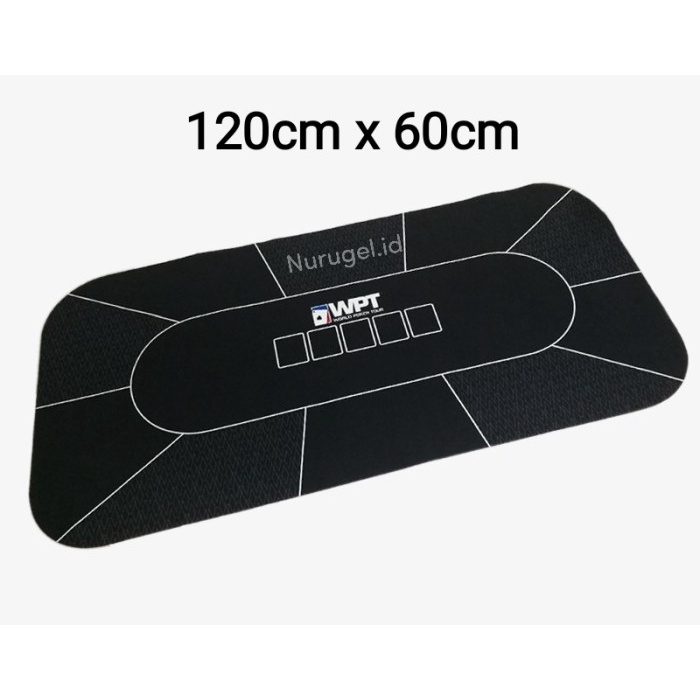 Playmat Texas Holdem Poker WPT Series 120cm x 60cm Karpet Alas Tikar
