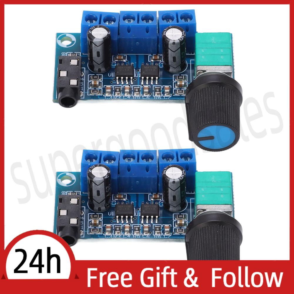 Supergoodsales Audio Power Amplifier Board  Hi Fi 20W AMP Module Dual Channel 9-15V 2PCS for Home