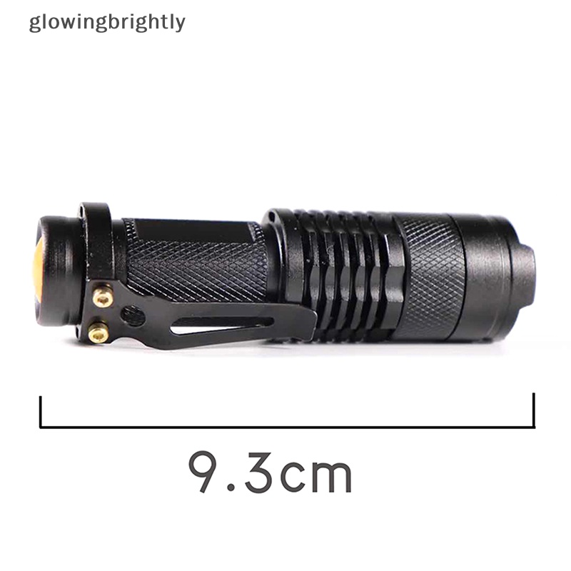 [glowingbrightly] Senter Mini Zoom Alloy Cahaya Tactical Ultra Clear Dengan Fokus Teleskopik TFX