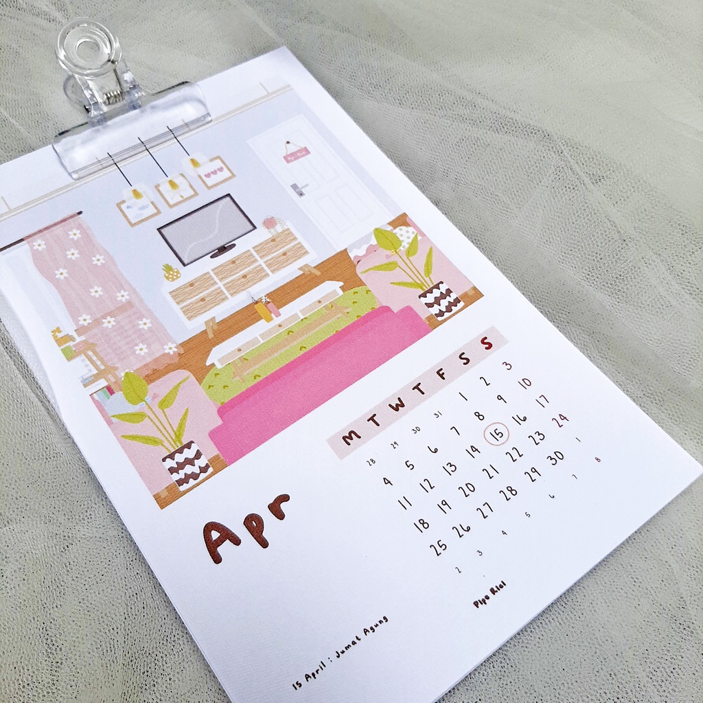 

PIPE RICI Calendar 2022 Large / Kalender Deco Decor Journaling Hiasan DIY