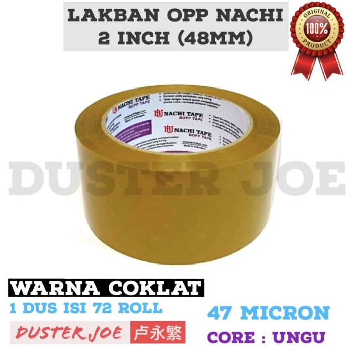 

CABANG Lakban Nachi Coklat 2 inch x 100 Y Per Dus