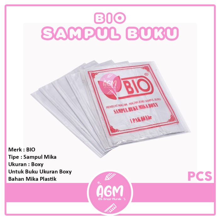 

BIO - Sampul Buku Plastik Mika Uk. Boxy - 10lembar