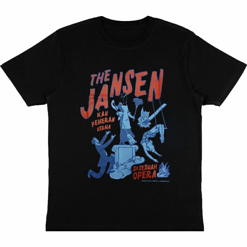 BAJU BAND THE JANSEN "KAU PEMERAN UTAMA" | T-SHIRT KAOS BAND THE JANSEN BLACK | KAOS BAJU BAND LOKAL