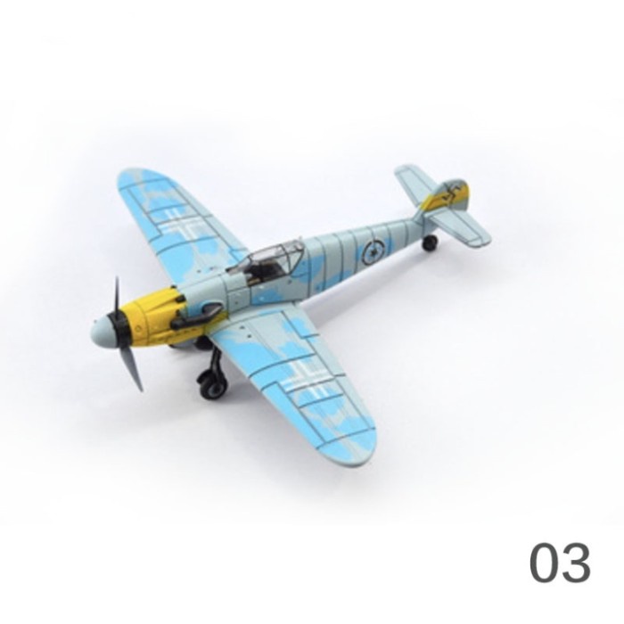 SALE model kit miniatur pesawat tempur BF109 4D Skala 1:48 - Biru Muda Termurah