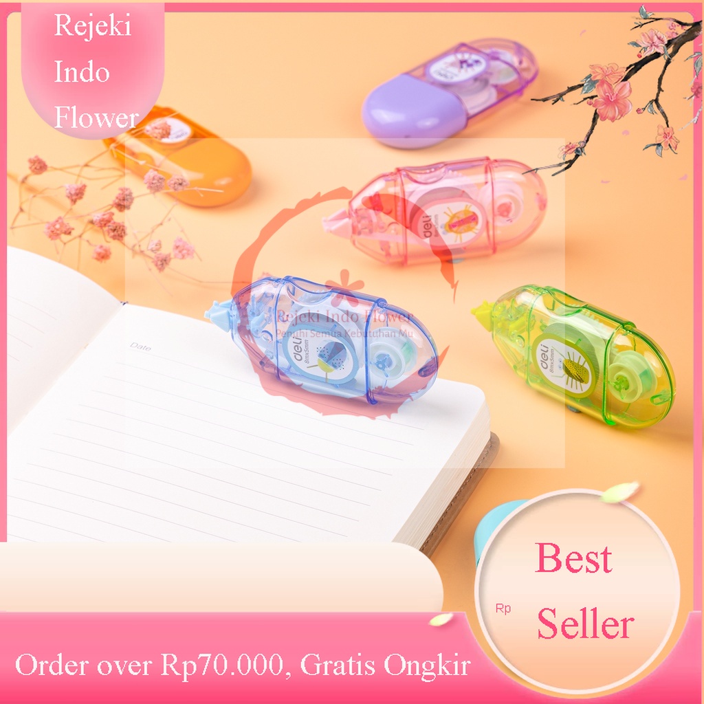 

REJEKI DELI TIP EX TIPEX COMIKO CORRECTION TAPE 8m x 5mm TIPE EX ALAT TULIS SEKOLAH KANTOR EH351