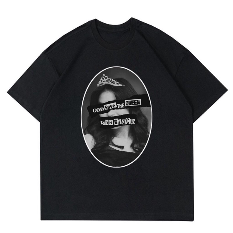 KAOS SHANIA GRACIA JKT48 - GOD SAVE THE QUEEN | T-SHIRT JKT48 SHANIA GRACIA GEN THREE VINTAGE | BAJU