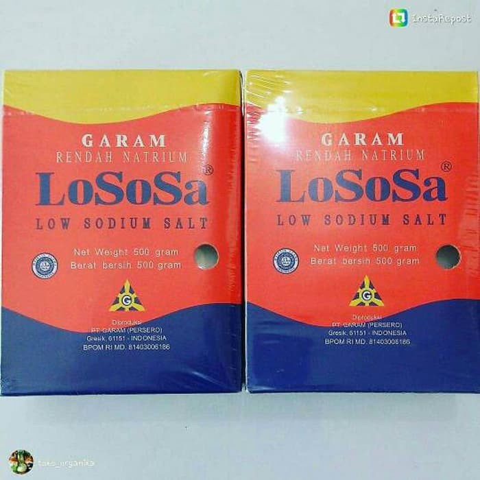 

Garam Lososa 500gr Rendah Natrium Sodium Untuk PENDERITA DARAH TINGGI