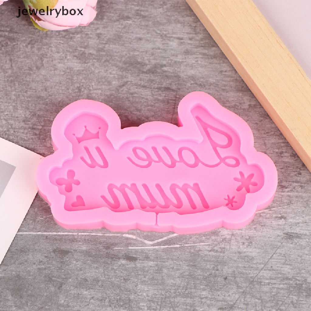 [jewelrybox] Mother's Day Cetakan Silikon Cinta Keluarga Dekorasi Kue DIY Dapur Alat Kue Butik