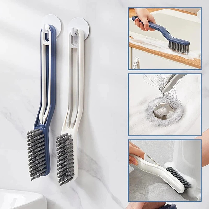 2in1 Untuk Lantai Keramik Kompor Kamar Mandi Ada Tangan Kotor Penjepit Sampah Dapur Multifungsi Deep Clean Scrub Brushes Sikat Pembersih Toilet Dengan Gagang Panjang Wastafel Penjepit Kotor