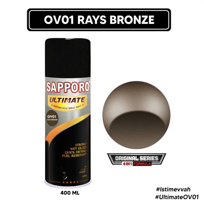 Sapporo Ultimate OV01 Rays Bronze Series 4in1 Cat Semprot Aerosol