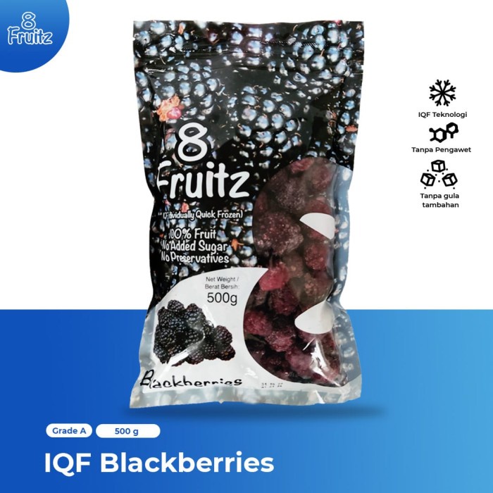 

8 Fruitz IQF Blackberries 500 gr / Blackberry Beku IQF 500 gr