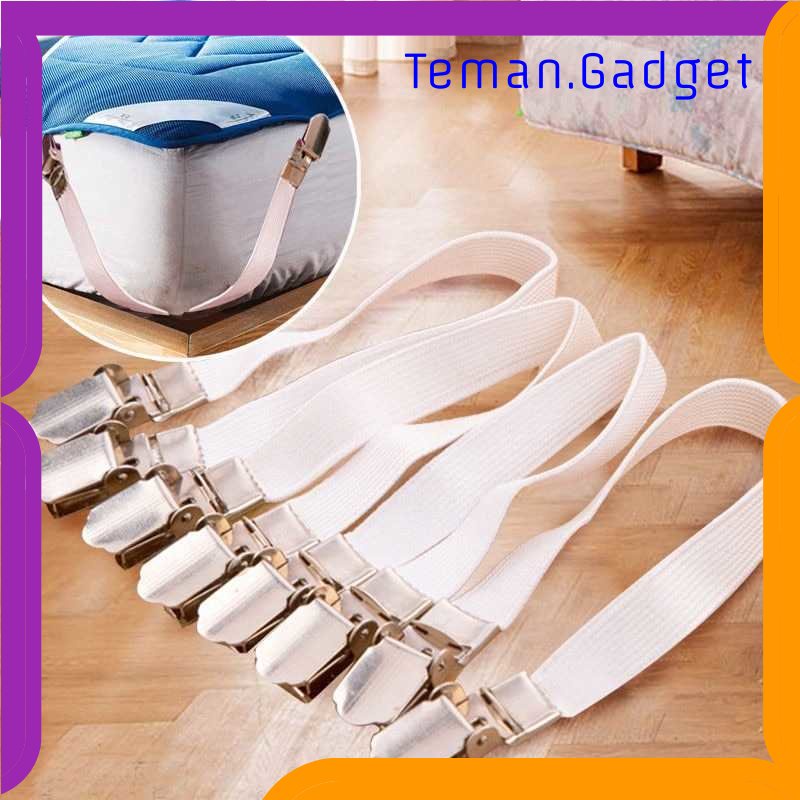 TG - ART HILIFE Penjepit Clip Sprei Kasur Elastic Band Holder 4 PCS - 200TC