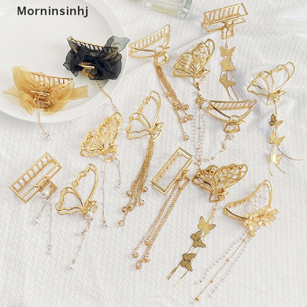 Mornin 27emas Jepit Rambut Non-Slip Hair Pin Kuat Pegang Hair Claw Clips Untuk Wanita Perempuan id