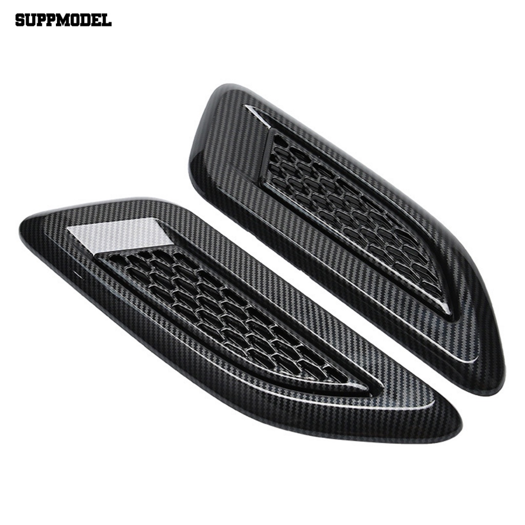 Suppmodel 2Pcs Stiker Lis Mesin Viskositas Kuat Untuk Audio Air Intake Flow Vent Fender Cover Stickers Anti Gores