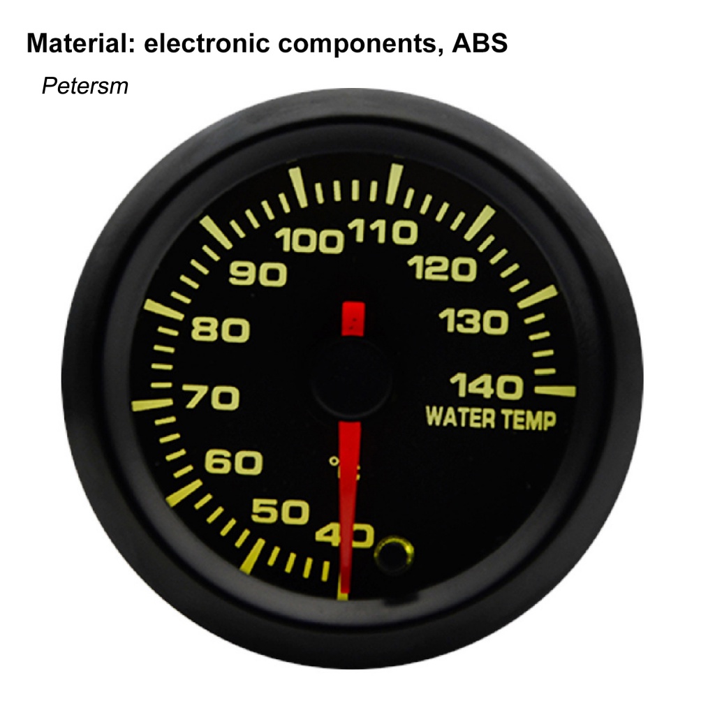 Pp ABS Alat Pengukur Mobil Untuk Van LED Scale Water Temp Meter Akurasi Tinggi