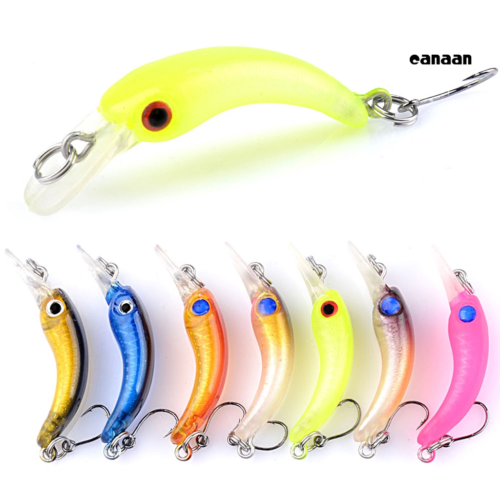 Cnn-7pcs/set 1.5g/4cm Memancing Umpan 3D Mata Tajam Kait Universal Mini Simulasi Ikan Kecil Topwater Umpan Buatan Memancing Aksesoris