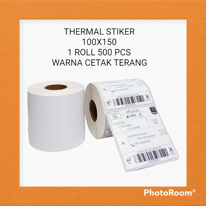 

Label Sticker Resi Thermal 100x150mm 500 lembar