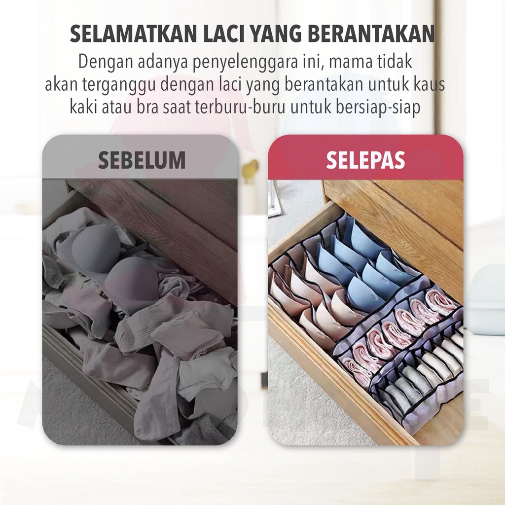 Box Organizer Tempat Penyimpanan Bra Storage Box Celana Dalam Kotak Bra Tempat Penyimpanan Bra Dan Celana Dalam Tempat Simpan Celana Dalam