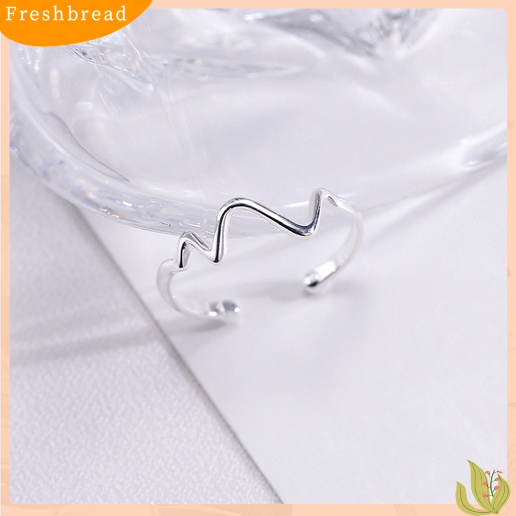 &lt; Freshbread &gt; Cycle Ring Universal Colorfast Tahan Lama Trendy Finger Ring Untuk Pernikahan