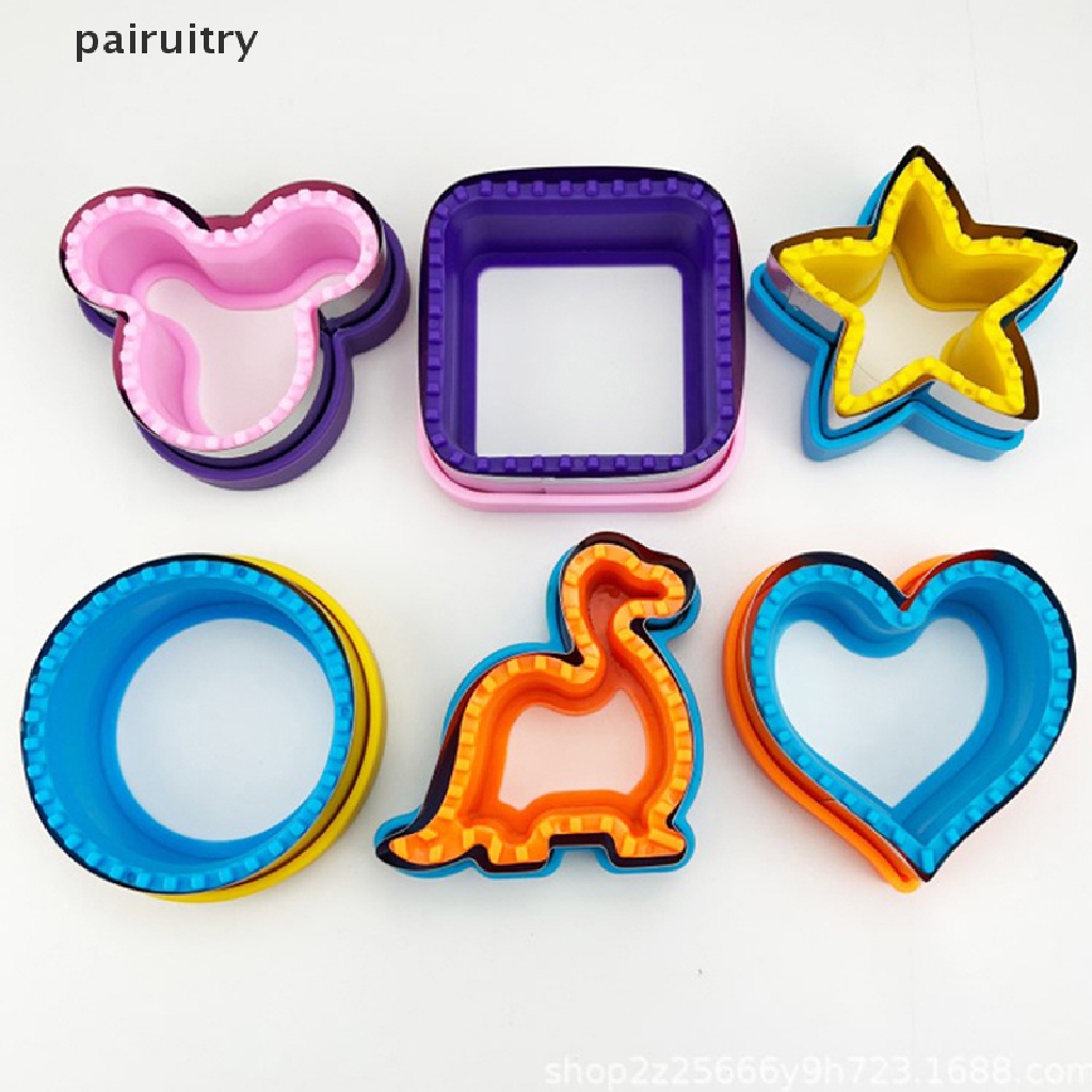 Prt Sandwich Cutter and Sealer Set Untuk Anak Kids DIY Cookies Mold Pemotong Makanan PRT