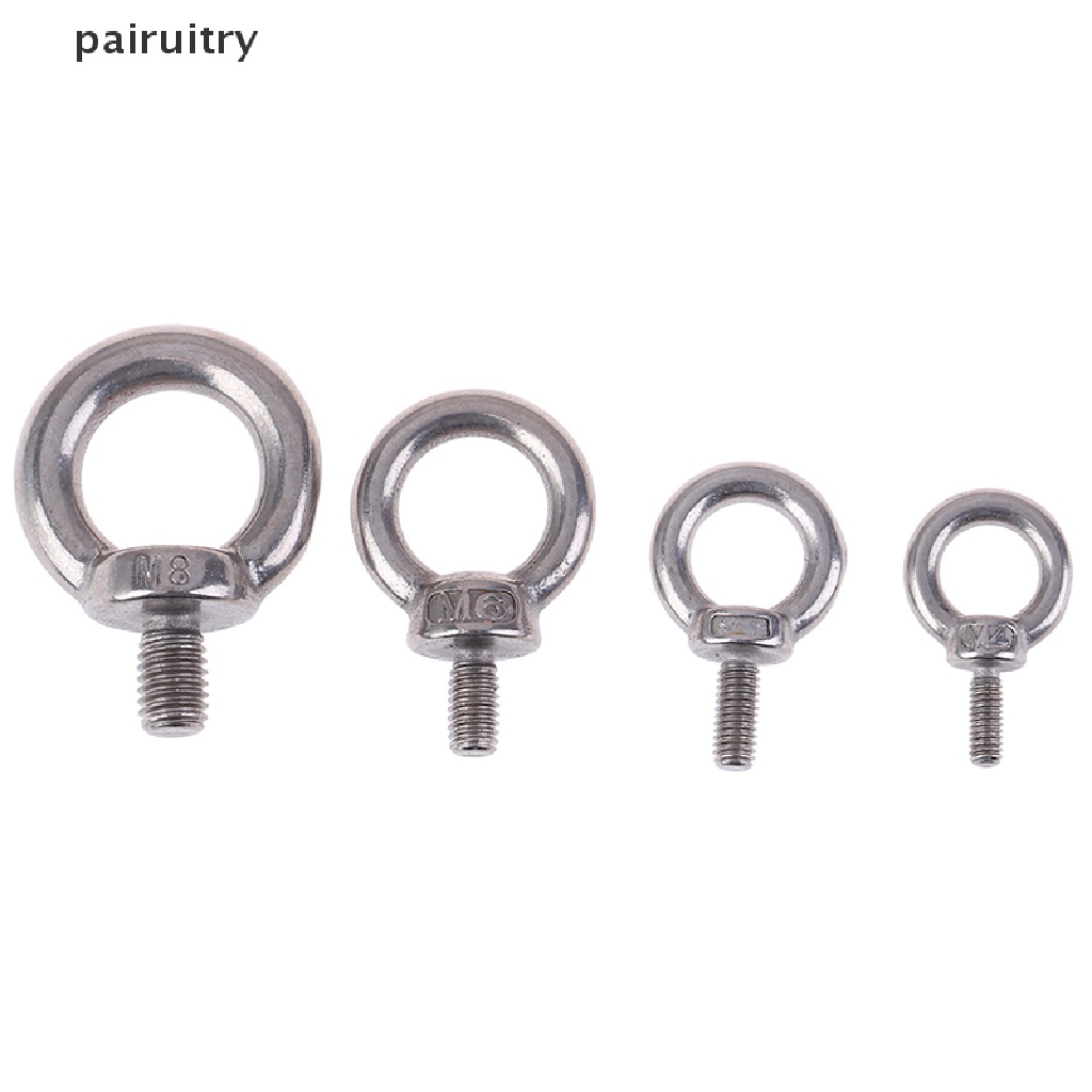 Prt 1pc304lubang Ring Loop Sekrup Mata Lifg Laut Bahan Stainless Steel Untuk Eyebolt PRT