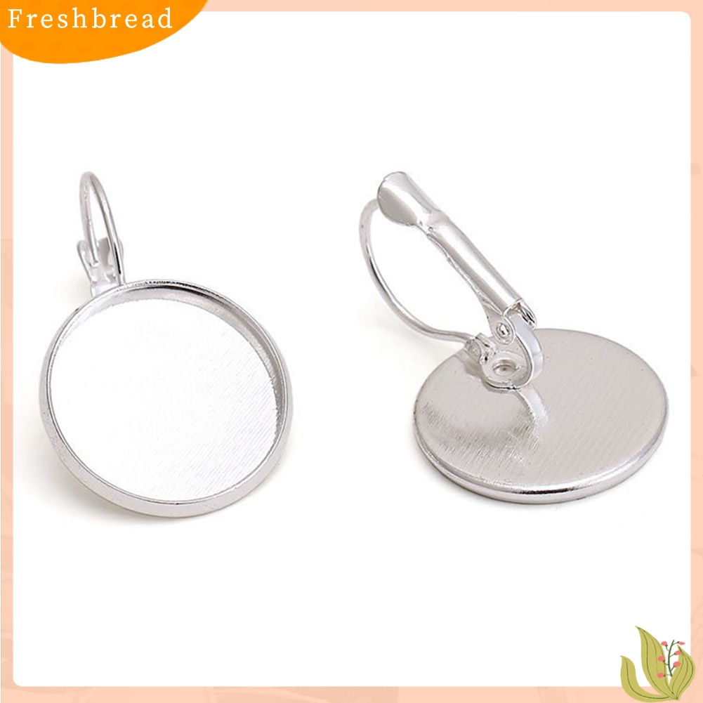 &lt; Freshbread &gt; Wanita Etnik Bunga Matahari Bohemian Bulat Permata Imitasi Klip Leaverback Earrings Jewelry