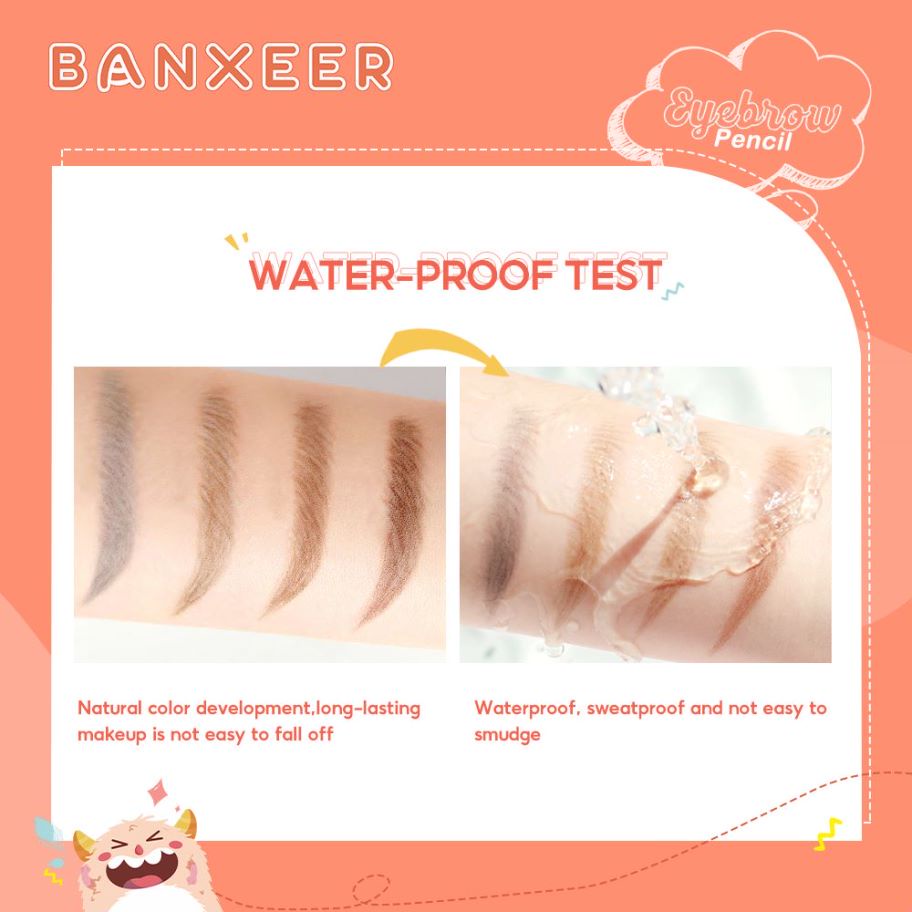 BANXEER Eyebrow Wild-Furry Monster Small Triangle Pensil Alis Tahan lama &amp; Tahan Air BM05 [Emperor]