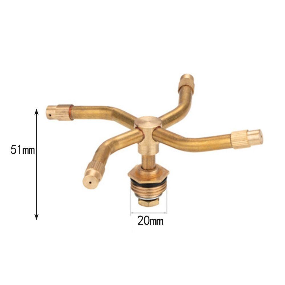 Chookyy Automatic Rotary Sprayer Nozzle Penyiraman 360derajat2/3/4 Arm Bushfire Cegah Kepala Irigasi Taman