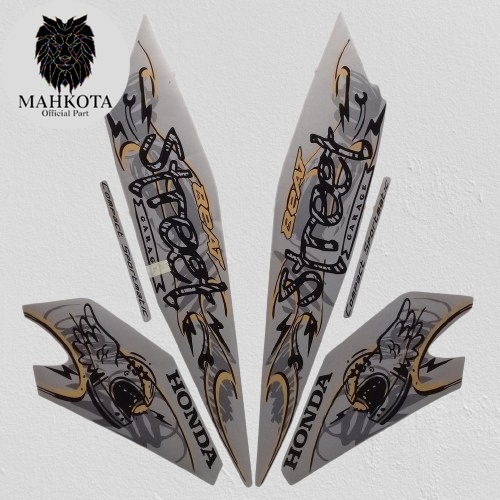 Striping Stiker Polet Sepeda Motor List honda beat fi sporty 2021 2022 street silver stiker list mot