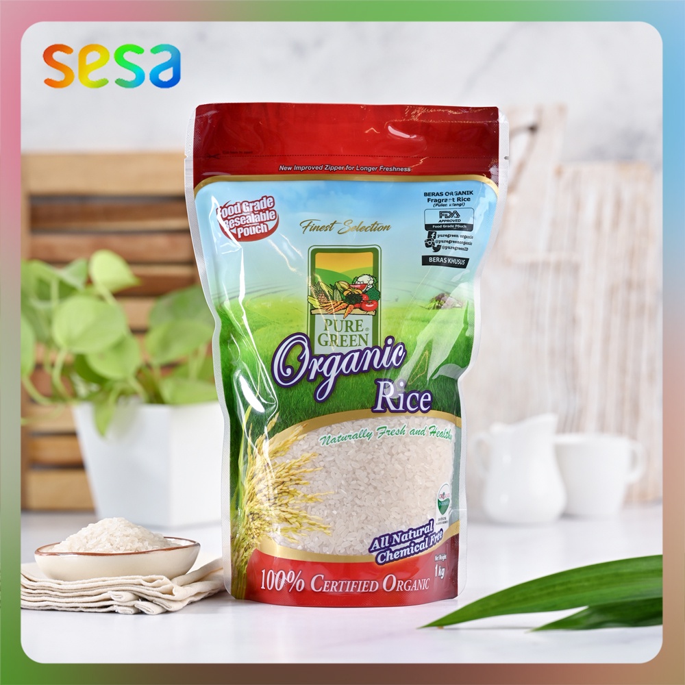

Puregreen Beras Pulen Wangi Organik 1 Kg
