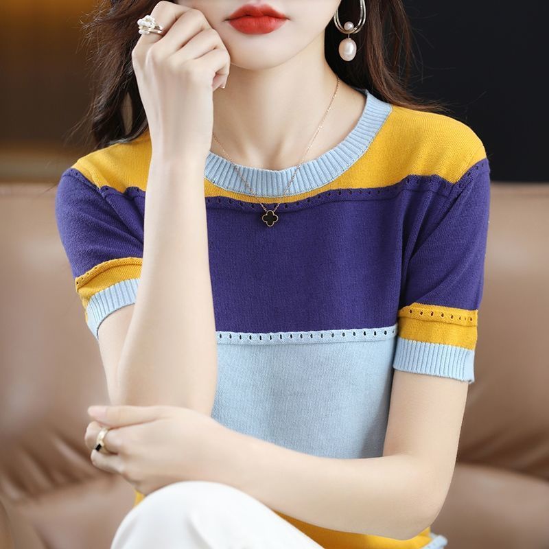 Mimi Top Knit Import - Tshirt Rajut  - Atasan Fashion Korea Wanita TM (3043)