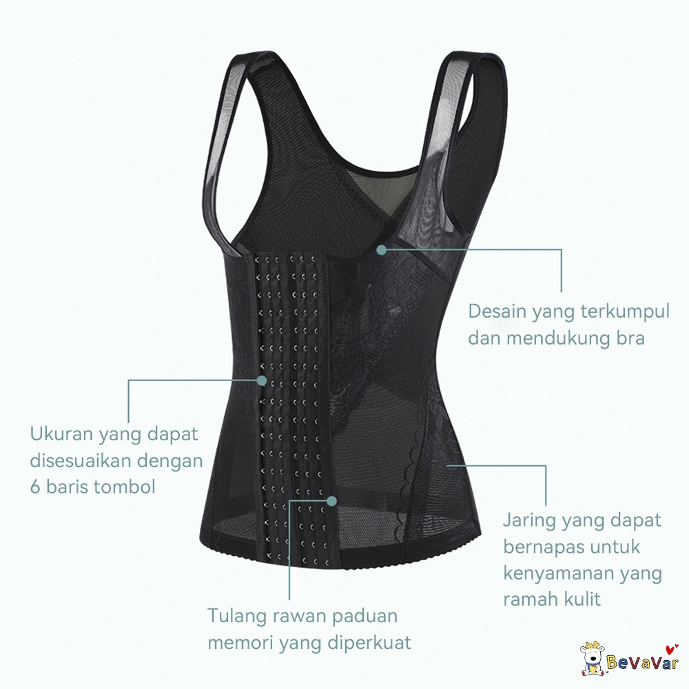 BEVAVAR Korset Celana Pelangsing Perut Buncit Wanita Import Body Shaper