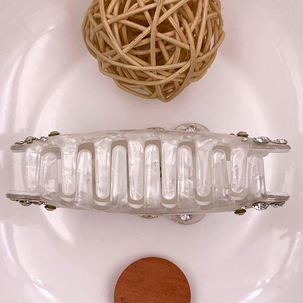 Agustina Cakar Rambut Kristal Kreatif Temperamen Elegan Bunga Mutiara Manis Ponytail Holder Hadiah Untuk Gadis Fashion Bulang Zirkon Korea Hiu Klip