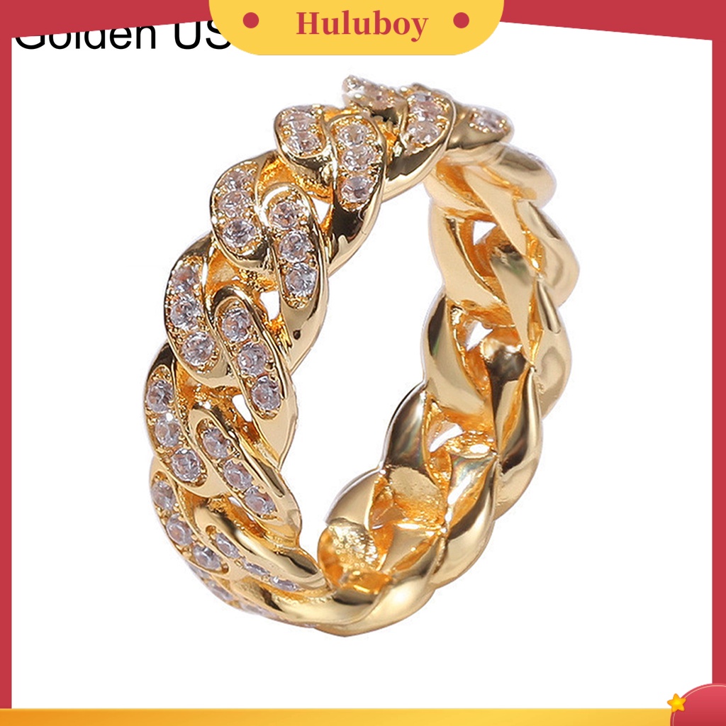 {Ready Stock} Fashion Memutar Cincin Kreatif Perhiasan Cincin Cubic Zirconia Alloy Finger Ring Untuk Hadiah