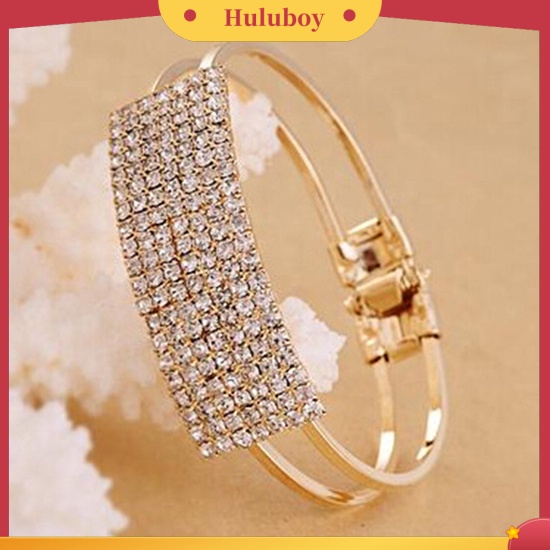 {Ready Stock} Baru Fashion Elegan Wanita Bangle Gelang Gelang Kristal Cuff Bling Lady Hadiah