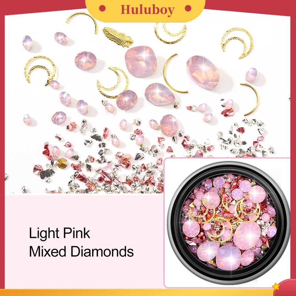 {In Stock} 1kotak Dekorasi Kuku Warna Cerah Permukaan Berkilau Resin 3D Dekorasi Nail Art Manik Longgar Mini Bubble Ball Decor Perlengkapan Kecantikan