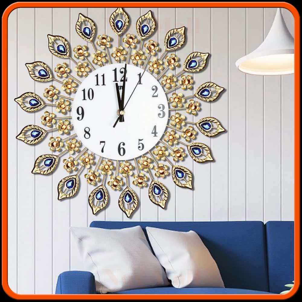 Jam Dinding Bulat Quartz Clock Retro European 38CM -JM210